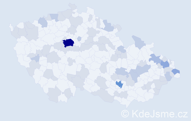 Jméno: 'Abigail', počet výskytů 119 v celé ČR