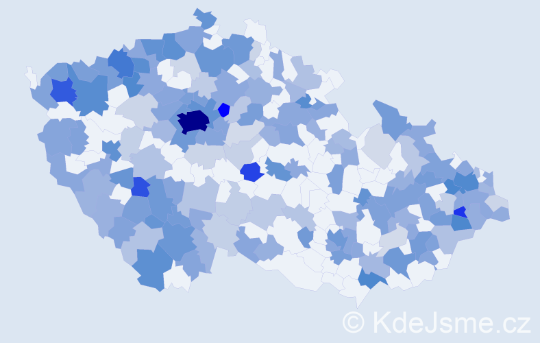 Jméno: 'Jelena', počet výskytů 530 v celé ČR