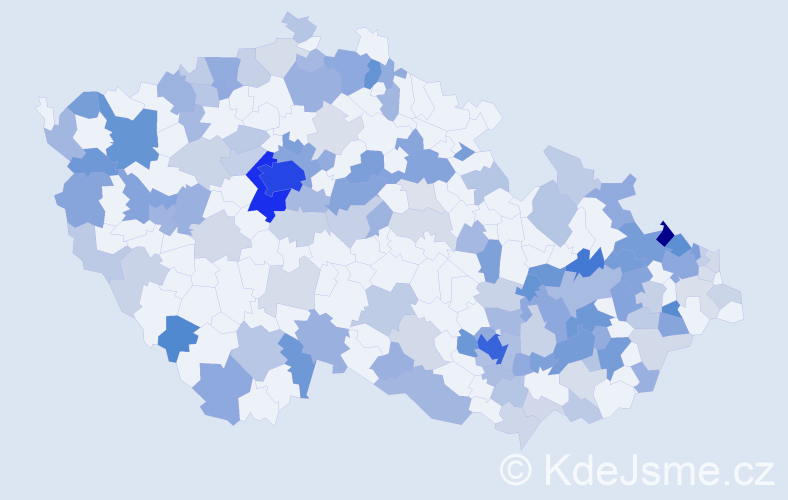 Jméno: 'Sophie', počet výskytů 363 v celé ČR