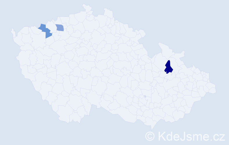 Jméno: 'Siegrun', počet výskytů 3 v celé ČR