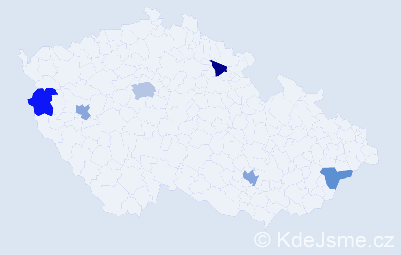 Jméno: 'Renee', počet výskytů 9 v celé ČR