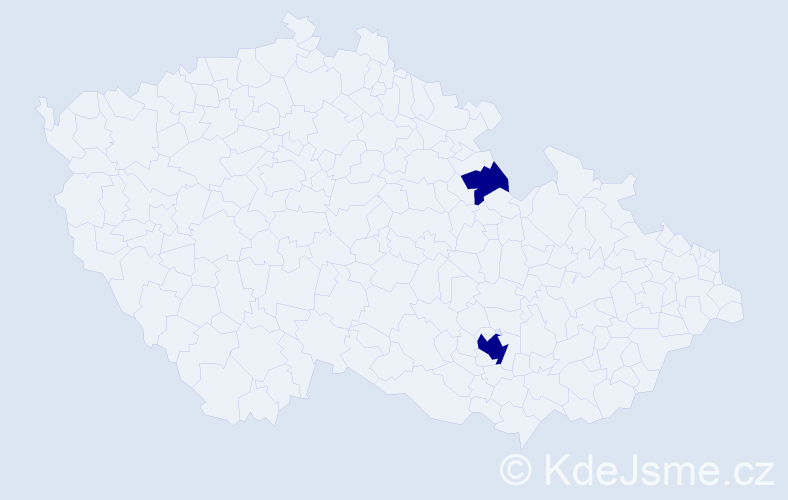 Jméno: 'Miroslawa Maria', počet výskytů 2 v celé ČR