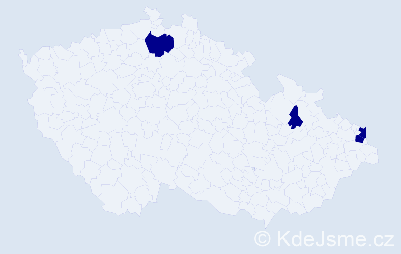 Jméno: 'Ksenia', počet výskytů 4 v celé ČR