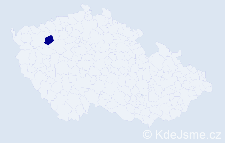 Jméno: 'Adriana Josefina', počet výskytů 1 v celé ČR