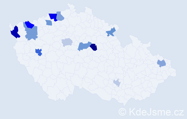 Jméno: 'Xuan Hoa', počet výskytů 21 v celé ČR