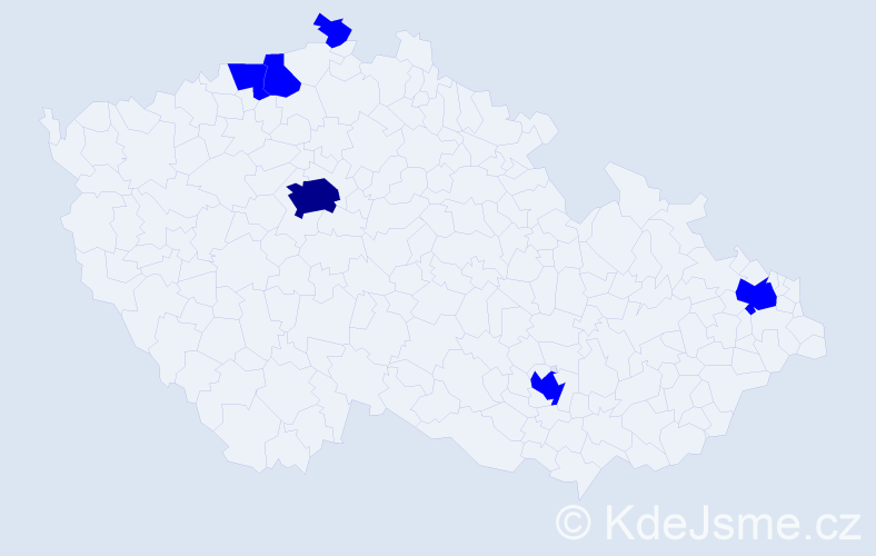 Jméno: 'Xuan Thu', počet výskytů 7 v celé ČR