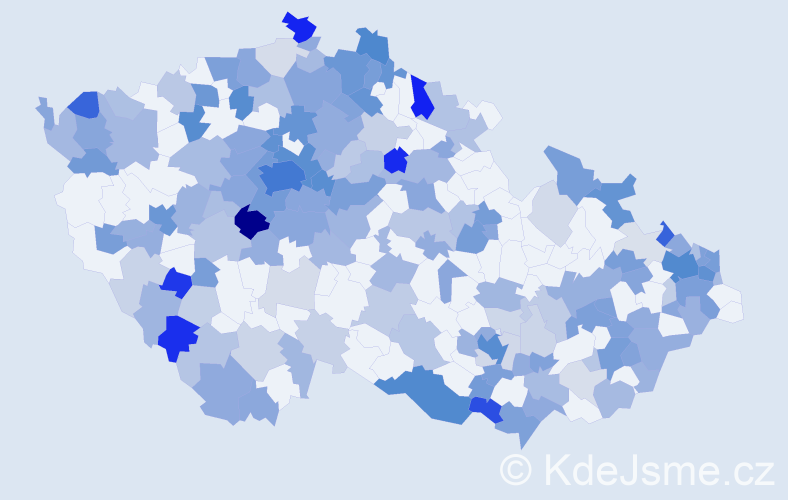 Jméno: 'Viktoria', počet výskytů 458 v celé ČR