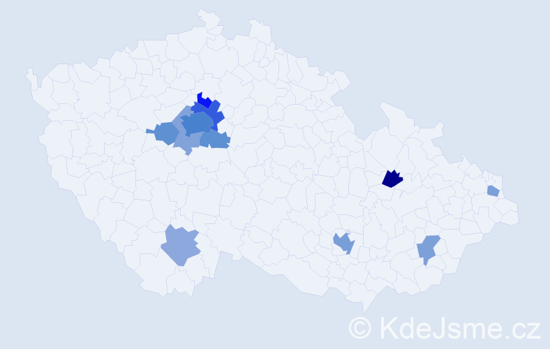 Jméno: 'Nebojša', počet výskytů 28 v celé ČR