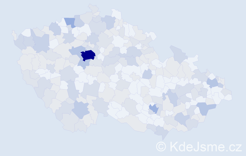 Jméno: 'Rosalie', počet výskytů 371 v celé ČR