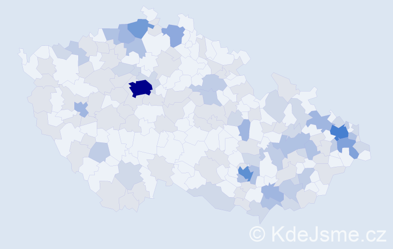 Jméno: 'Fabián', počet výskytů 264 v celé ČR