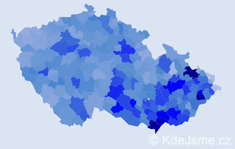 Jméno: 'Zbyněk', počet výskytů 12851 v celé ČR