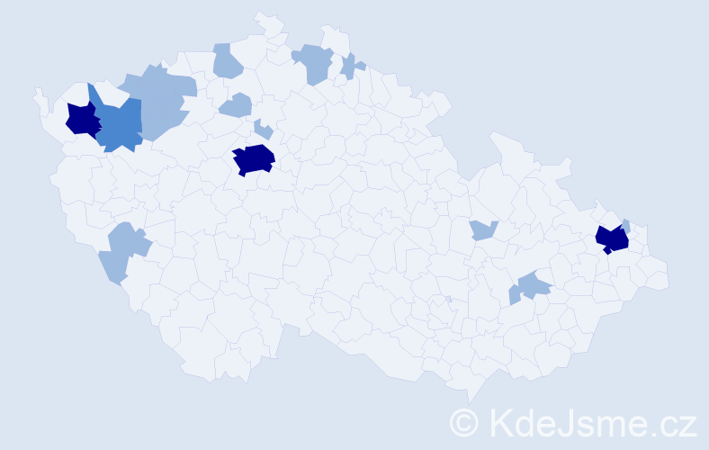 Jméno: 'Serena', počet výskytů 28 v celé ČR