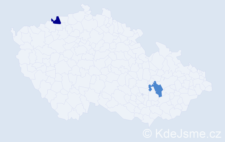 Jméno: 'Peter Samuel', počet výskytů 2 v celé ČR