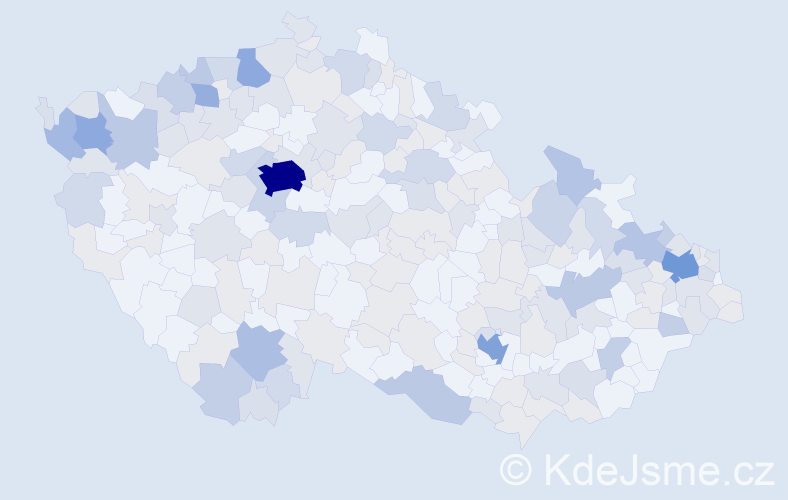 Jméno: 'Margareta', počet výskytů 442 v celé ČR