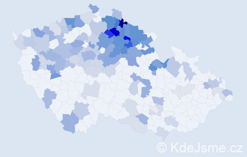 Jméno: 'Hanička', počet výskytů 246 v celé ČR