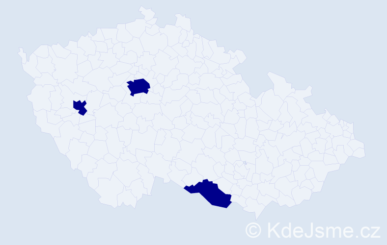 Jméno: 'Somjai', počet výskytů 3 v celé ČR