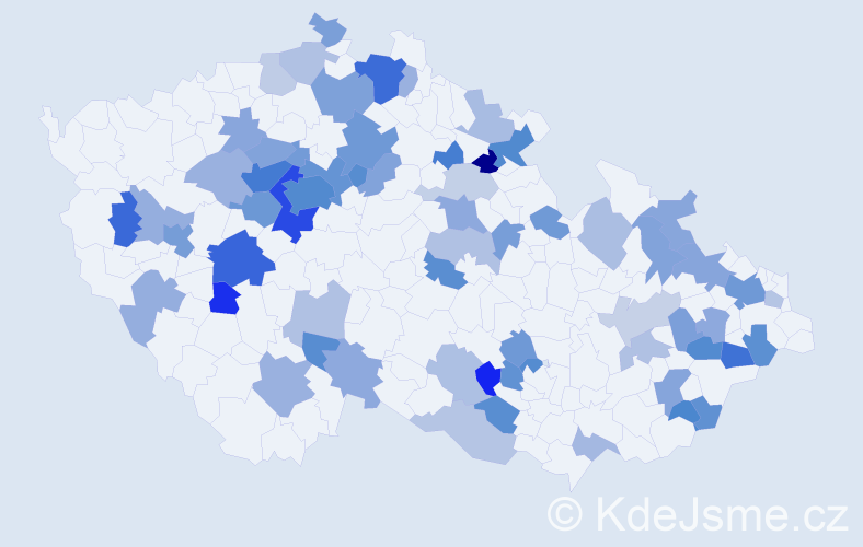Jméno: 'Olívie', počet výskytů 134 v celé ČR