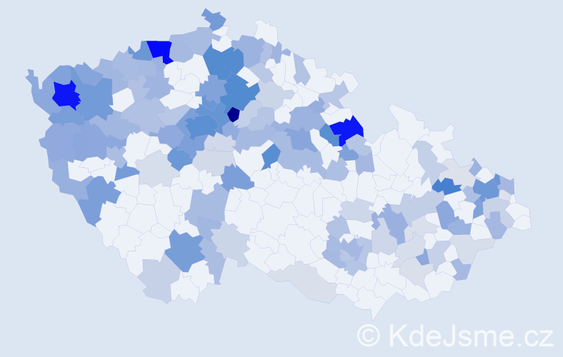 Jméno: 'Sergej', počet výskytů 382 v celé ČR