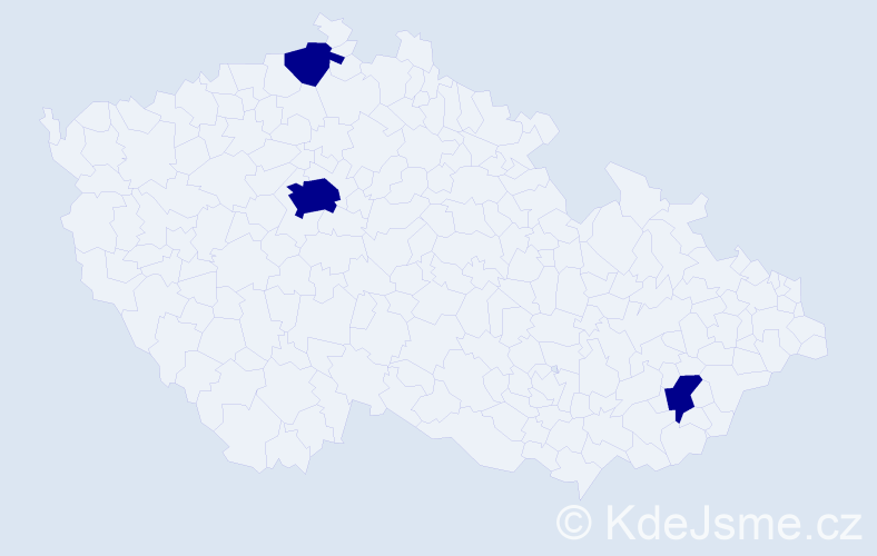 Jméno: 'Sofia Victoria', počet výskytů 3 v celé ČR