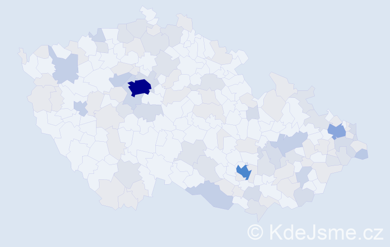 Jméno: 'Rafael', počet výskytů 245 v celé ČR