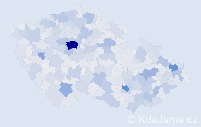 Jméno: 'Miroslava', počet výskytů 41546 v celé ČR