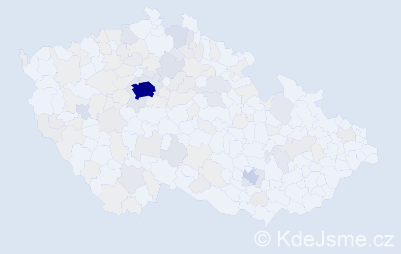 Jméno: 'Khrystyna', počet výskytů 268 v celé ČR