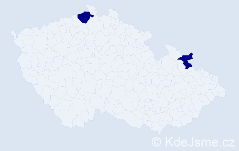 Jméno: 'Miroslav Alexandr', počet výskytů 2 v celé ČR