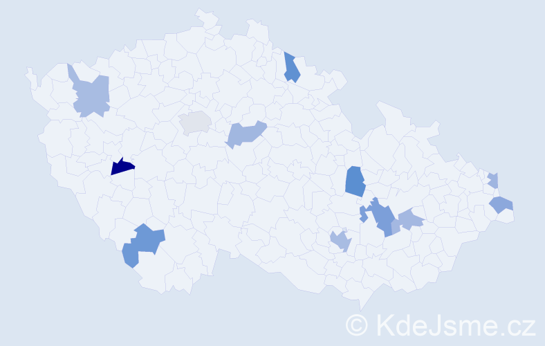 Jméno: 'Chanel', počet výskytů 16 v celé ČR