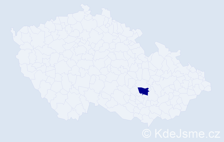 Jméno: 'Uugan-Erdene', počet výskytů 1 v celé ČR