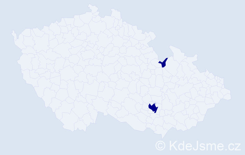Jméno: 'James Christopher', počet výskytů 2 v celé ČR
