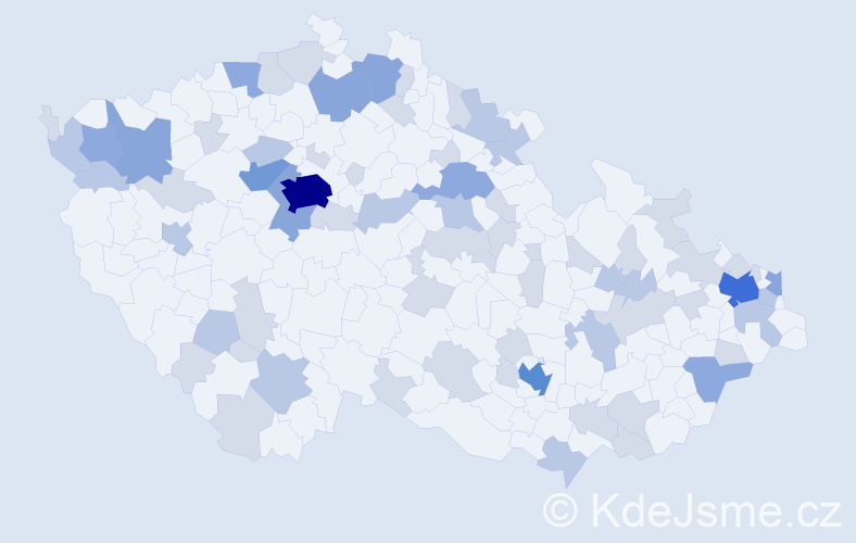 Jméno: 'Brian', počet výskytů 144 v celé ČR