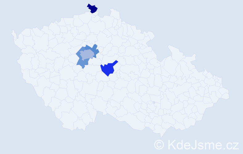 Jméno: 'Filipp', počet výskytů 7 v celé ČR