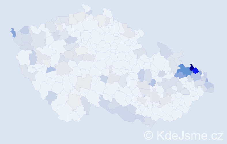 Jméno: 'Elfrída', počet výskytů 189 v celé ČR
