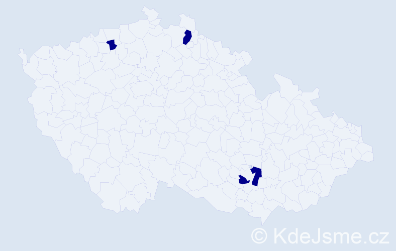 Jméno: 'Nikolas Josef', počet výskytů 3 v celé ČR