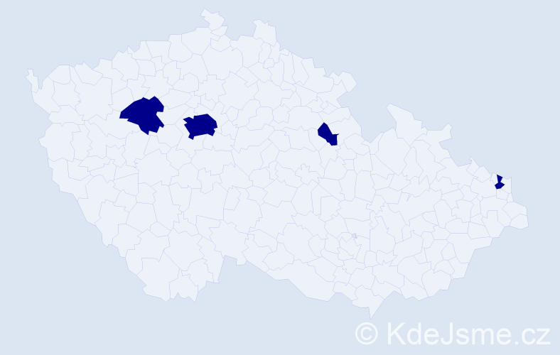 Jméno: 'Donatela', počet výskytů 4 v celé ČR
