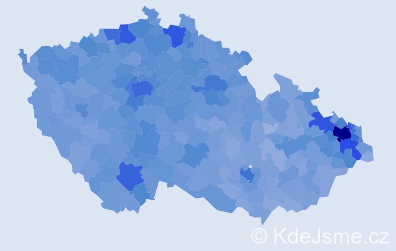 Jméno: 'Šárka', počet výskytů 37689 v celé ČR