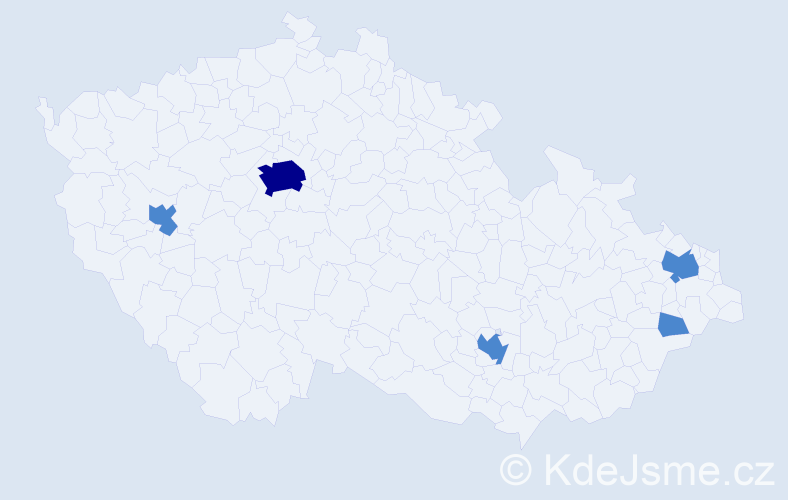 Jméno: 'Babette', počet výskytů 7 v celé ČR