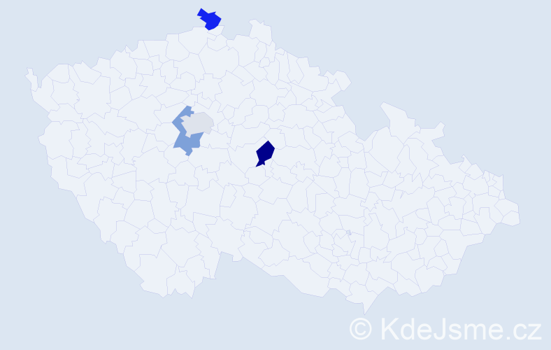 Jméno: 'Pim', počet výskytů 4 v celé ČR