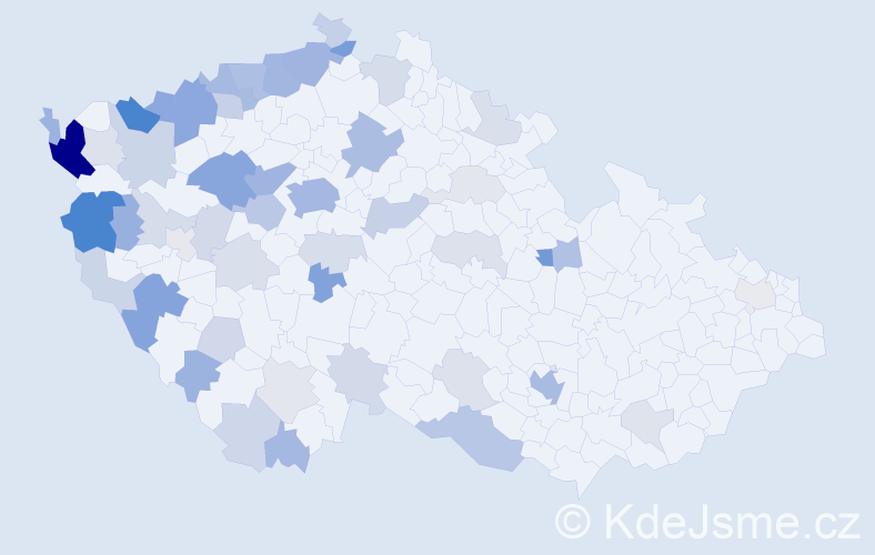Jméno: 'Khanh', počet výskytů 155 v celé ČR