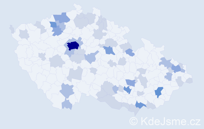 Jméno: 'Ria', počet výskytů 116 v celé ČR