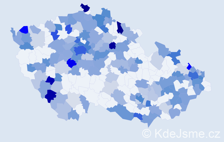 Jméno: 'Viktoria', počet výskytů 383 v celé ČR