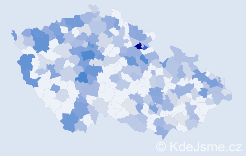 Jméno: 'Galina', počet výskytů 525 v celé ČR