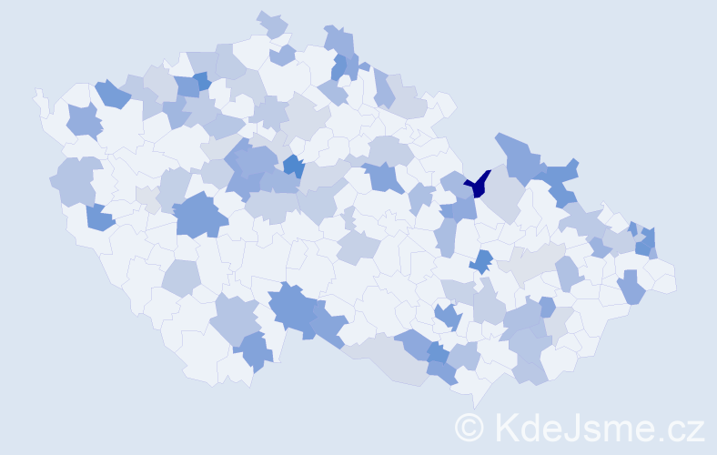 Jméno: 'Nikoleta', počet výskytů 167 v celé ČR