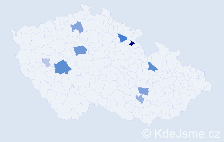 Jméno: 'Aya', počet výskytů 27 v celé ČR