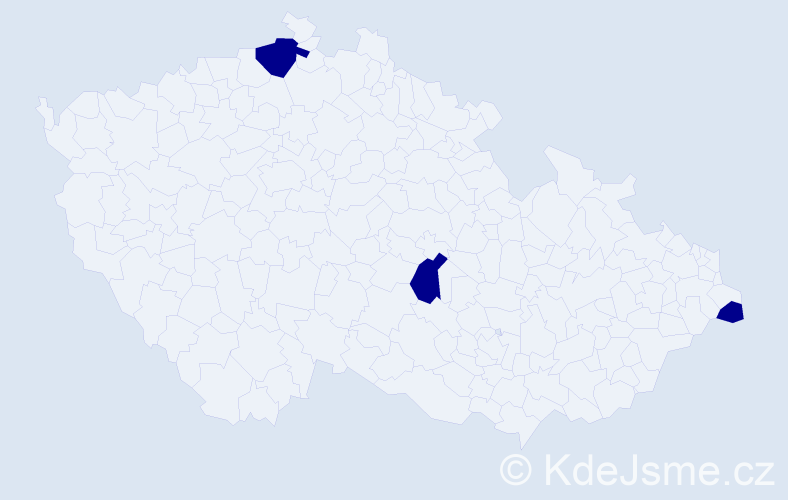 Jméno: 'Miroslaw', počet výskytů 3 v celé ČR