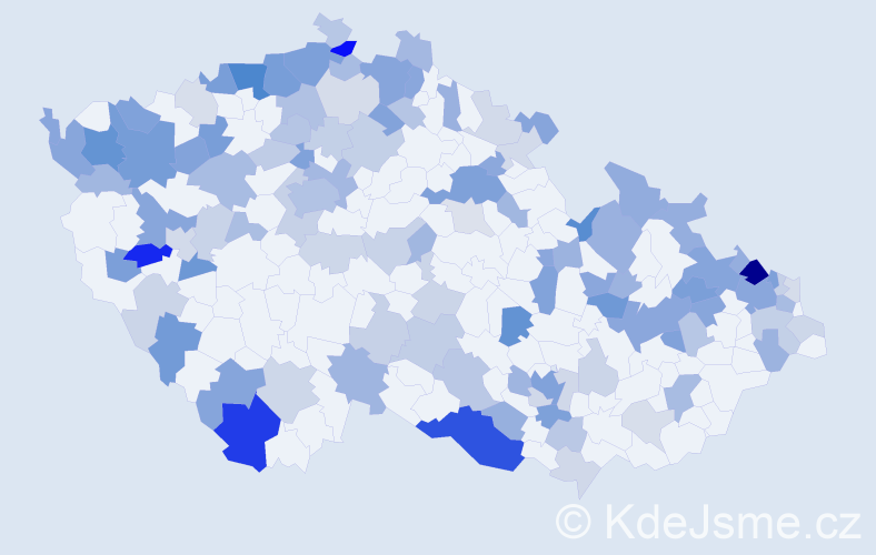 Jméno: 'Heřman', počet výskytů 263 v celé ČR
