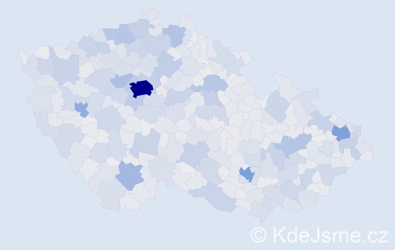 Jméno: 'Jiřina', počet výskytů 56826 v celé ČR