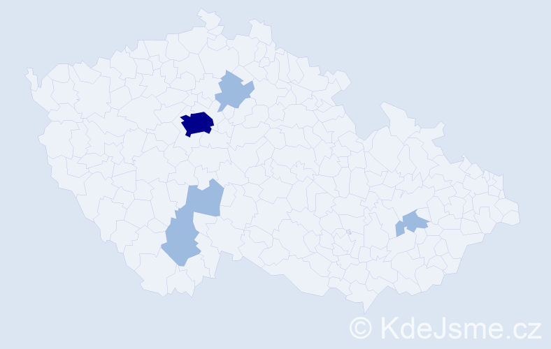 Jméno: 'Sylvester', počet výskytů 9 v celé ČR