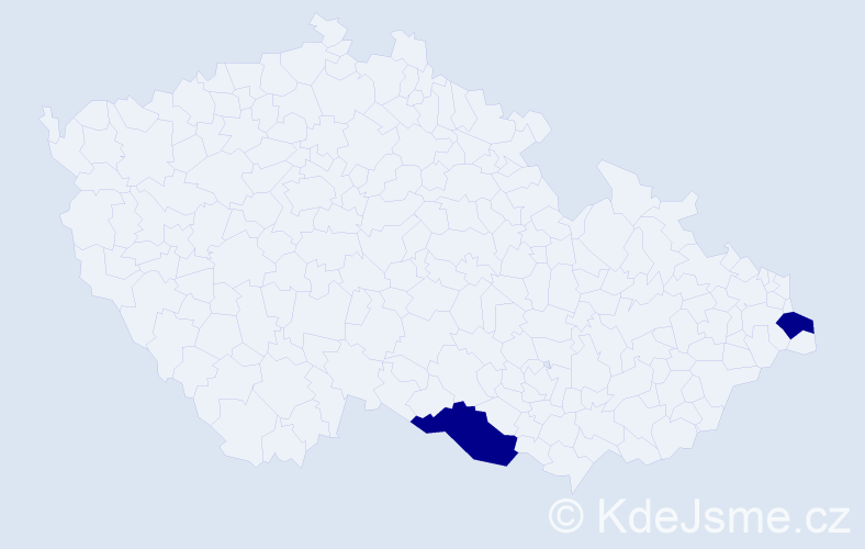 Jméno: 'Matthew Jaroslav', počet výskytů 2 v celé ČR