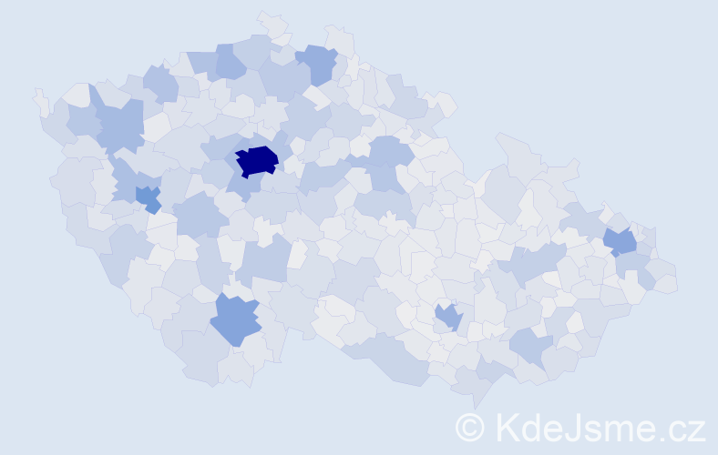 Jméno: 'Štěpánka', počet výskytů 12239 v celé ČR